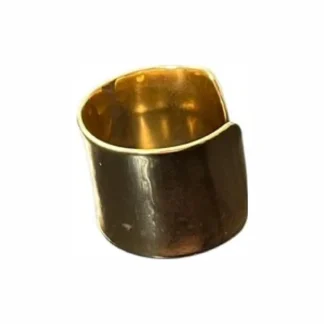 Anel Bracelete aberto Prata 925 Ouro18k