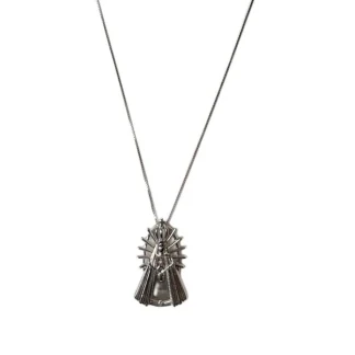 Colar Longo Nossa Senhora Prata 925 Ródio