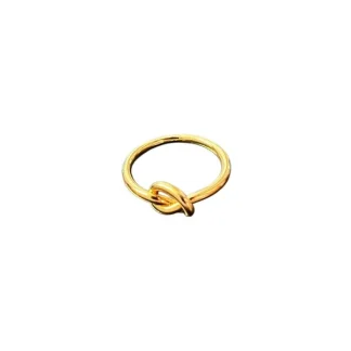 Anel nó Prata 925 Ouro18k