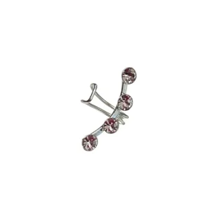 Piercing Fake Cristal 1 Prata 925 Lisa