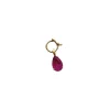 Pingente Gota Ametista Fusion Prata 925 Ouro 18 K