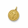 Pingente Medalha São Bento 2 lados 2,5 cm Prata 925 Ouro 18k