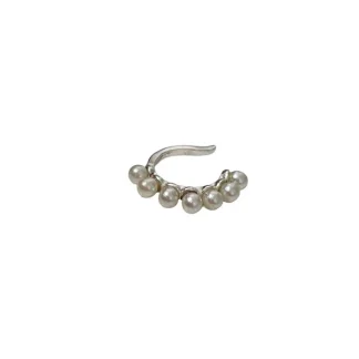 Piercing Fake 1 Pérola Prata 925 Ródio