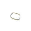 Pulseira Bracelete Quadrado em Prata 925 Lisa