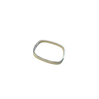 Pulseira Bracelete Quadrado em Prata 925 Lisa