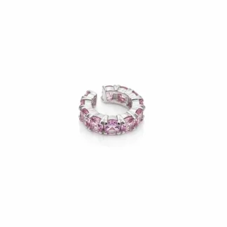 Piercing Oval Topázio Rosa fusion Prata 925 Ródio