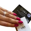 Anel Solitário Princesa Moissanite 3,0 Ct Prata 925 Ródio