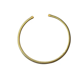 Colar Aço cirúrgico M Dourado