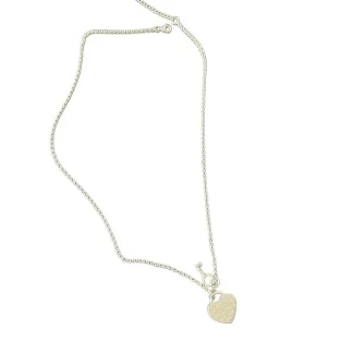 Colar Coração chave Prata 925 Lisa