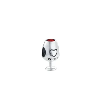 Pingente Berloque Separador Vinho Prata 925 Ródio