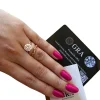 Anel 2 e 1 Moissanite 3 Ct Prata 925 Ouro Rose