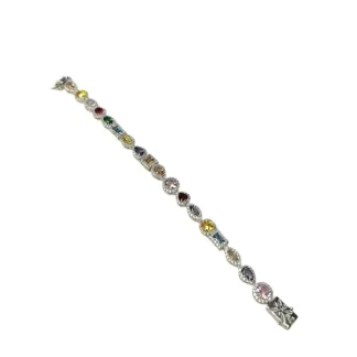 Pulseira Riviera Colors fusion vários formatos Prata 925 Ródio