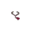 Piercing Fake Rosa Pendurado 1 Prata 925 Lisa