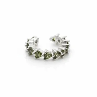 Piercing Peridoto fusion Prata 925 Ródio