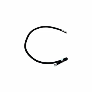 Pulseira Cordão redondo Preta Prata 925 Ródio