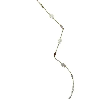 Pulseira Anjo zircônia com alongador Prata 925 Ouro 18 k
