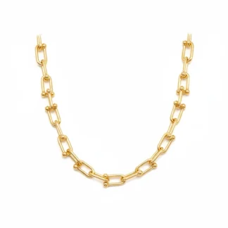 Colar Inspiração 45 cm Prata 925 Ouro 18 k