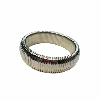 Pulseira Aço cirúrgico fechada Ródio