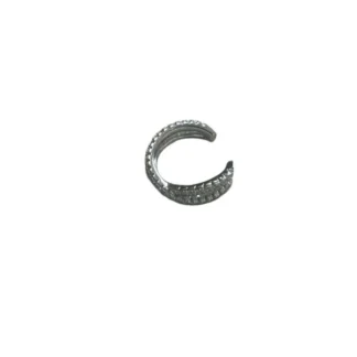 Piercing X micro cravação zircônia (2UN) Prata 925 Ródio