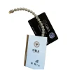 Pulseira Riviera Flor Redonda Moissanite 17,78 cm Prata 925 Ródio