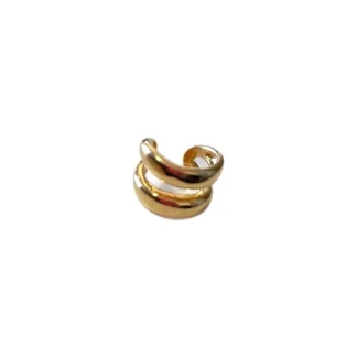 Piercing Largo dois fios Prata 925 Ouro18k