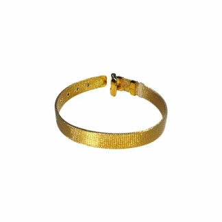 Pulseira Esteira Prata 925 Ouro 18 k