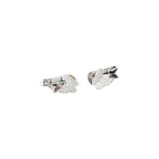 Brinco Borboleta zircônia Prata 925 Ródio