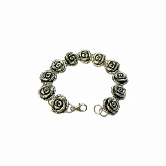 Pulseira Flor 19 cm Prata 925 Bali