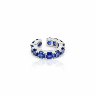 Piercing Oval Tanzanita fusion Prata 925 Ródio