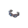 Piercing Fake Tanzanita fusion Prata 925 Ródio