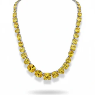 Colar yellow Fancy várias formas Prata 925 Ródio