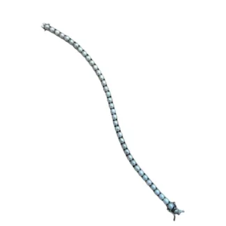 Pulseira Riviera Pérola 17cm em Prata 925 com Ródio
