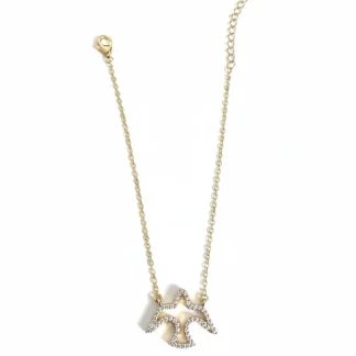 Pulseira Espírito Santo vazado zircônia Prata 925 Ouro 18 k