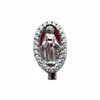 Pingente PIN Nossa senhora Prata 925 Ródio