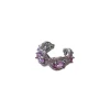 Piercing Fake Topázio Rosa fusion prata 925 Ródio