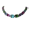 Colar Chocker Versátil Pedras Naturais Colors Prata 925 Ródio