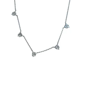 Colar Coração Illusion Zircônia Prata 925 Ródio