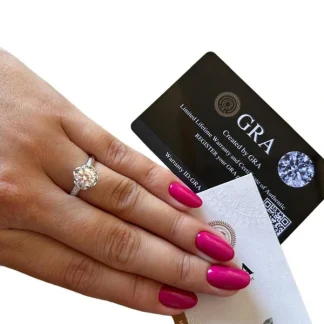 Anel Solitário Rainha 2 cores Moissanite 1 Ct Moissanite Prata 925 Ródio