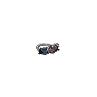 Piercing Fake Colors 1 Prata 925 com Ródio