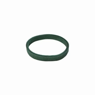 Pulseira Malha aço verde militar Prata 925