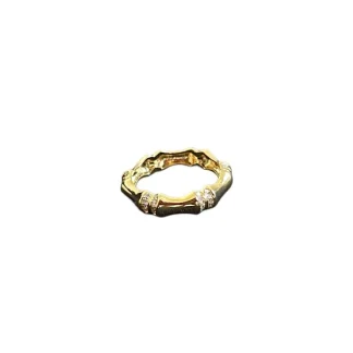 Anel aliança inteira osso zircônia Prata 925 Ouro 18 k