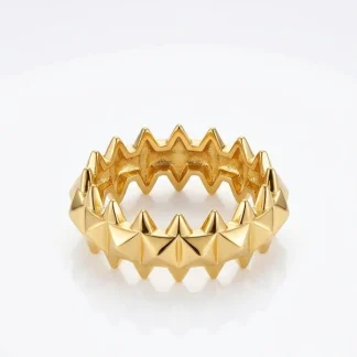 Anel Ponta Prata 925 Ouro18k