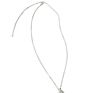 Colar Triângulo Zircônia Prata 925 Ródio