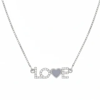 Colar Love Prata 925 Ródio