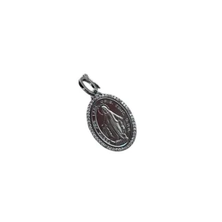 Pingente Nossa Senhora 3 cm Zircônia Prata 925 Ródio