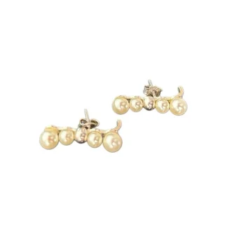 Brinco Ear Hook Pérola Prata 925 Lisa