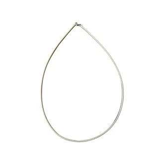 Colar Aro Liso Prata 925 Lisa