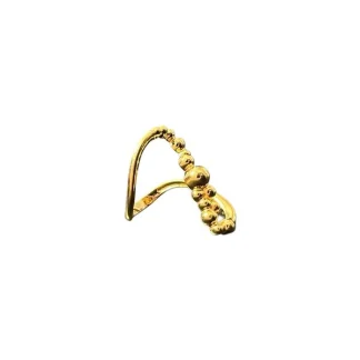 Anel Bolinhas irregulares Prata 925 Ouro 18 k