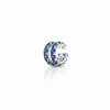 Piercing 2 aros tanzanita fusion Prata 925 Ródio