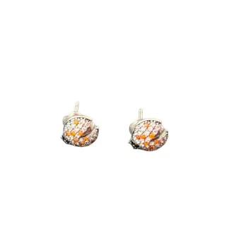 Brinco Joaninha Prata 925 Ródio